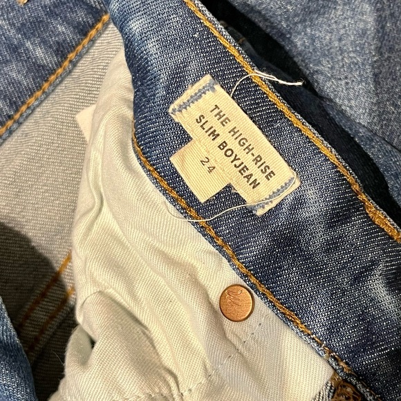 Madewell High Rise Slim Boy Jean - Picture 3 of 7